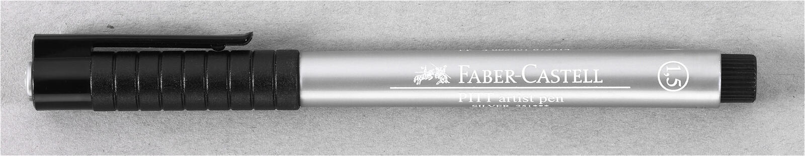 FABER-CASTELL Pitt Artist Pen Lackmarker 1.5 mm Silber FABER-CASTELL Pitt Artist Pen Lackmarker 1.5 mm Silber